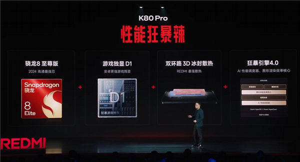 REDMI K80 Pro出厂搭载澎湃OS2：流畅 好用！